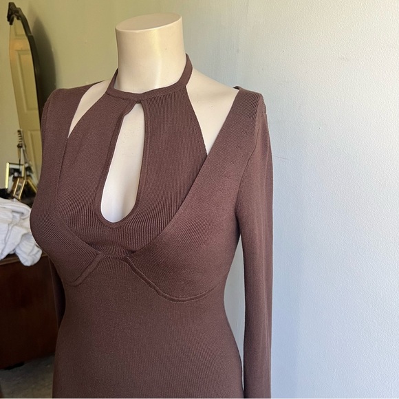Revolve Camila Coehlo Allora Mini Dress in Chocolate - Picture 8 of 15